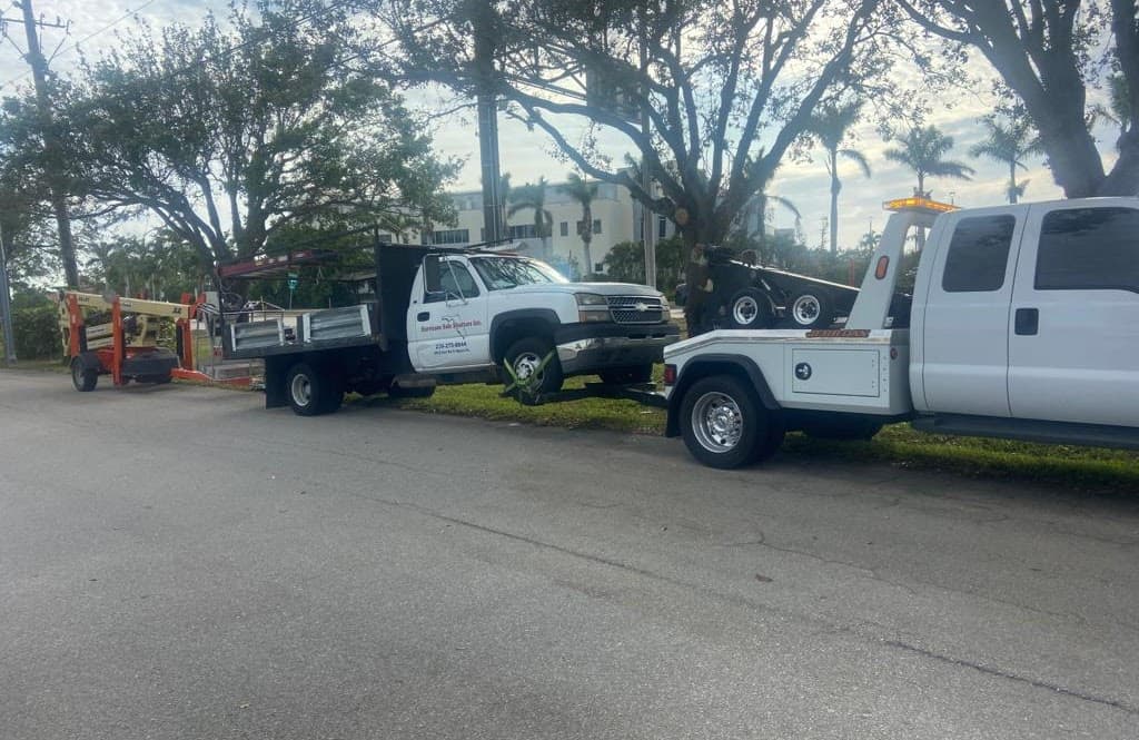 Truck Being Towed